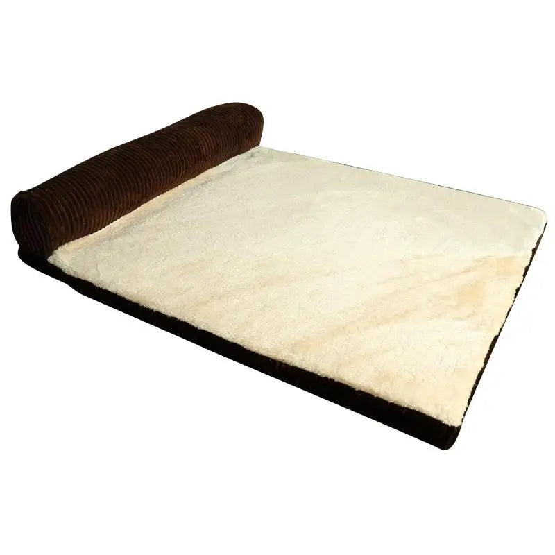 Cama para Perro y Gato, Almohada Cuadrada de Sofá en Forma L, Cubierta Lavable a Máquina y Alfombra Desmontable para Perros y Gatos Medianos y Grandes