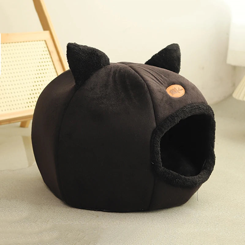 Cama para Gato de Sueño Profundo, Cesta para Perro Pequeño, Almohada Mat para Invierno, Casa para Mascotas